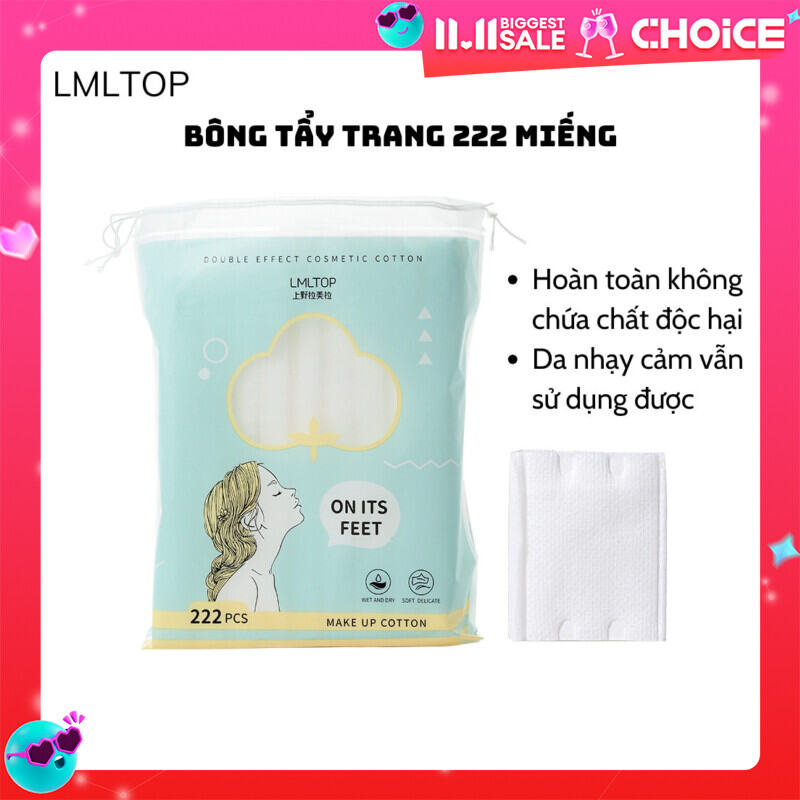 BÔNG TẨY TRANG 222 MIẾNG  (PHIÊN BẢN VIỆT NAM )-Bông tấm