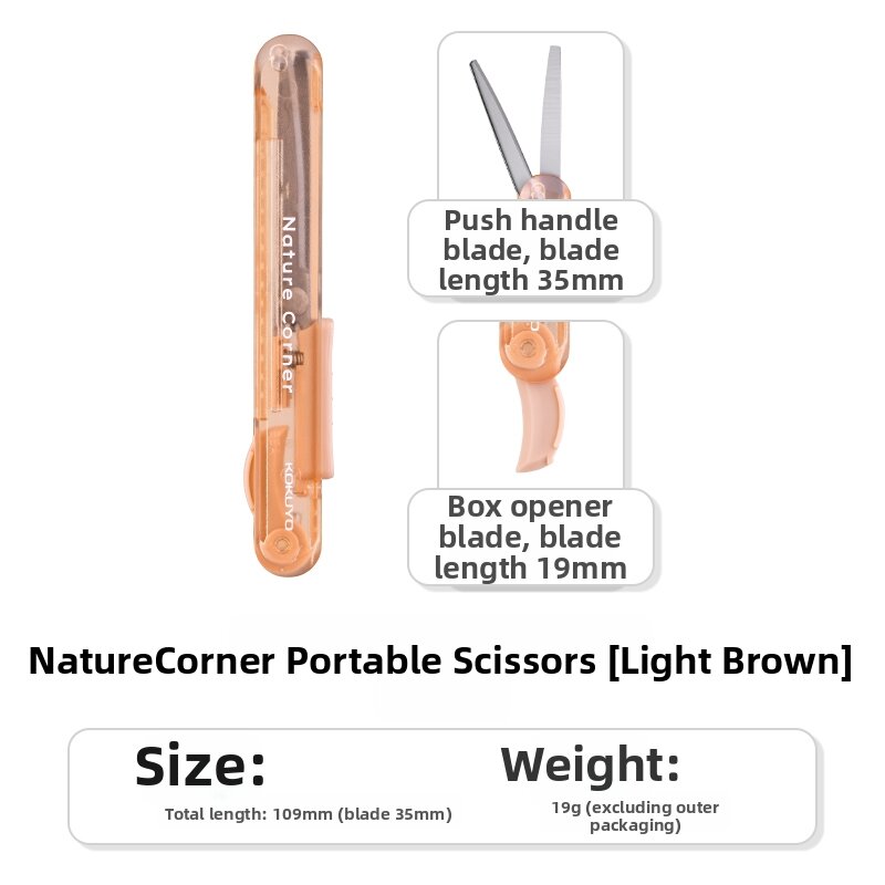 KOKUYO | Portable Student Craft Pen-style Extensible Folding Scissors