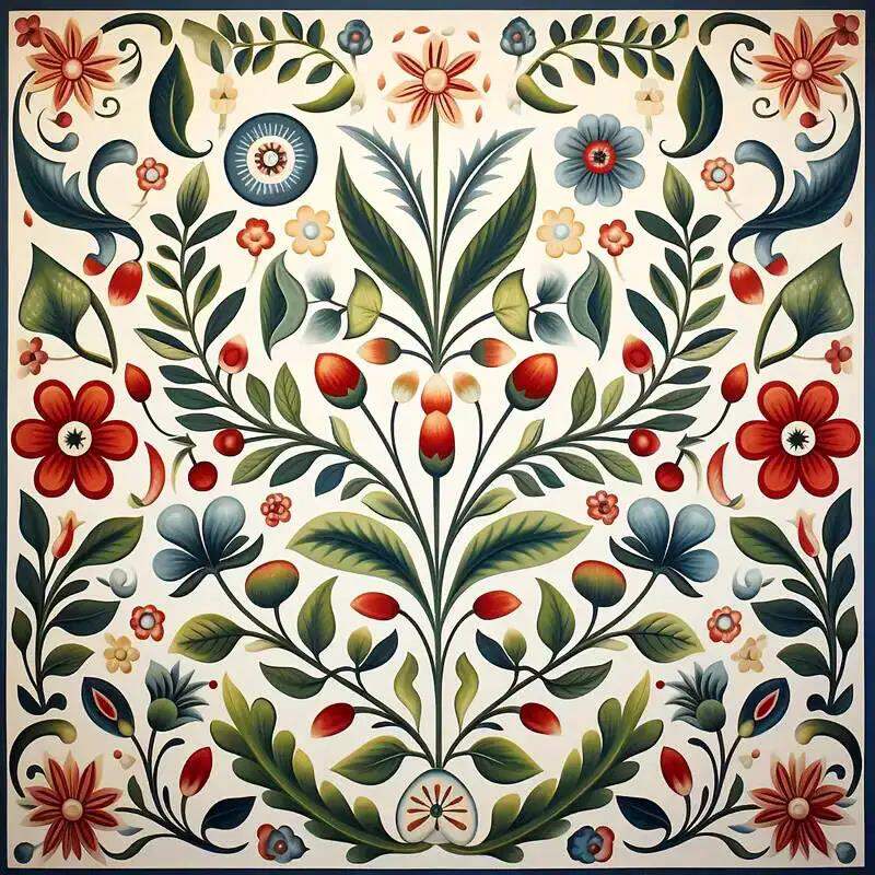 HUACAN Cross Stitch Kits Mandala Abstract Flower Embroidery Sets Floral Patterns Needlework DMC Threads 11Ct Picture Printed Art
