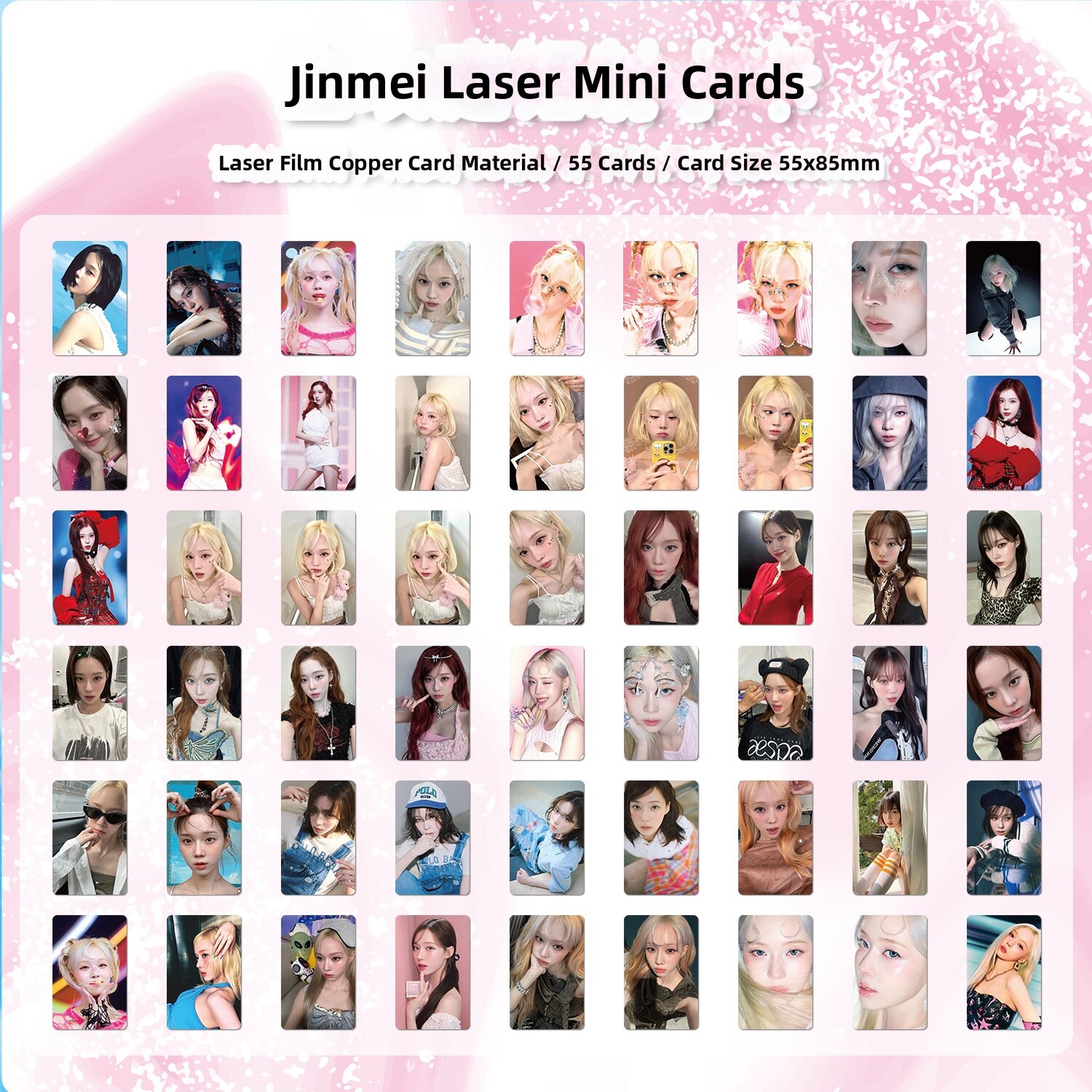 Decorative Photo Cards for aespa Members