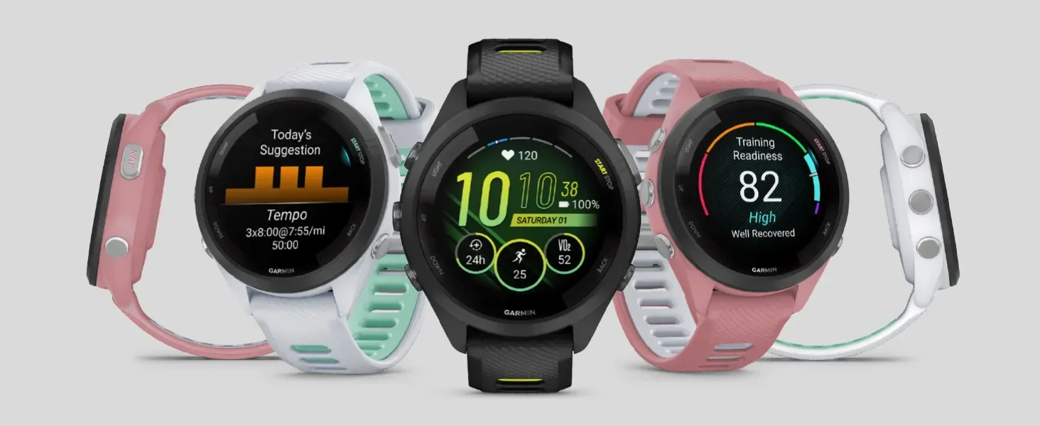 Garmin Forerunner 265S Running Smartwatch - Advanced GPS, Heart Rate Monitoring and Fitness Tracking for Runners ราคา 16,590 บาท*ส่งฟรี