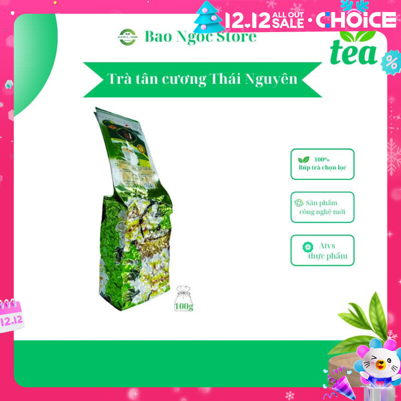 Trà Tân Cương đặc sản Thái Nguyên ,gói màu xanh(100gam) Tiên Sơn Tea, thơm ngon tinh khiết , vị chát hậu ngọt .