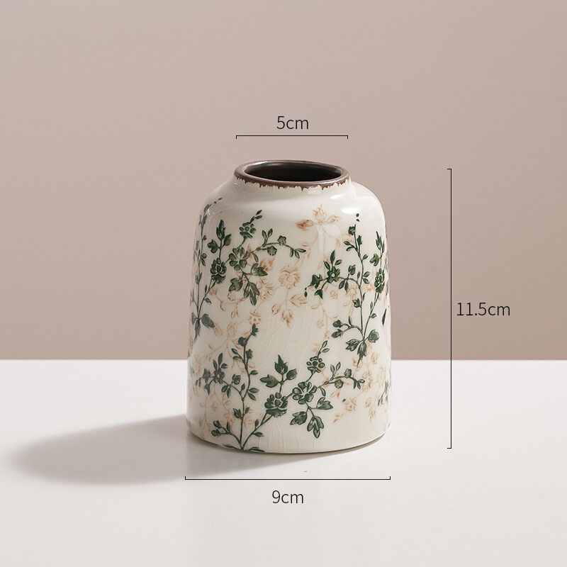 Vintage Country Style Ceramic Flower Vase