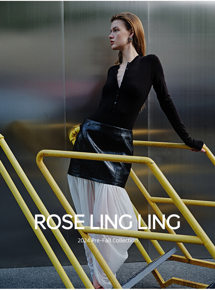 RoseLingLing Ultra-Fine Australian Silk Wool Blend Slimming Knit T-Shirt with Henley Collar for Women Casual Summer Style