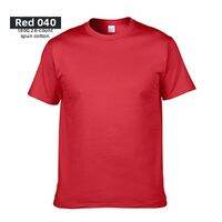 Round Neck Short Sleeve Pure Cotton Plain T-Shirt 180g