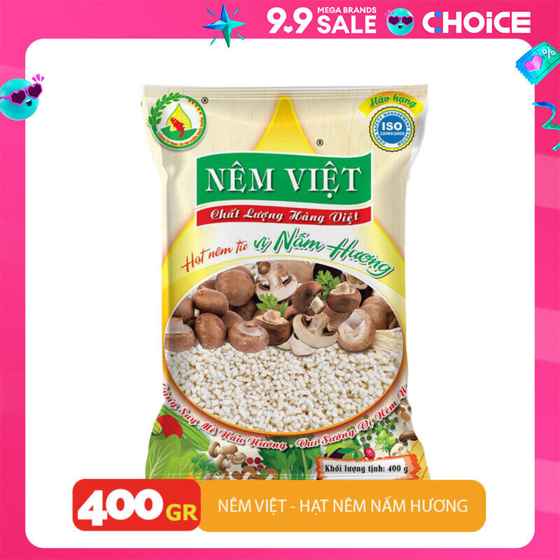 Gói 400gr hạt nêm từ nấm hương Siêu tiết kiệm chinh phục mọi công thức nấu cả chay và mặn top gia vị bán chạy