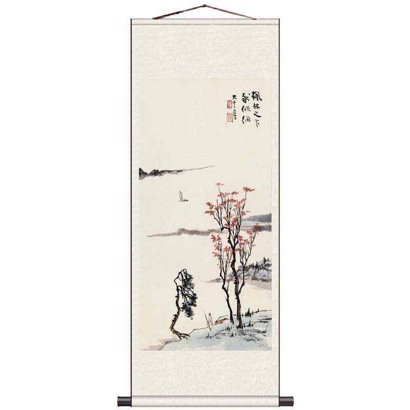 ZHENGUI | Elegant Lotus and Bird Decorative Scroll Painting