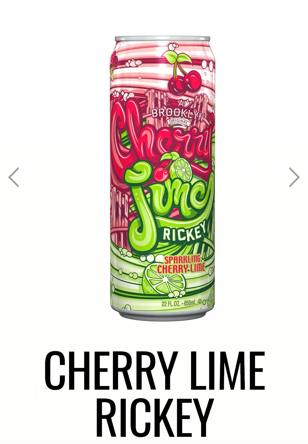 Arizona Cherry Lime Rickey 12can x 650ml Lazada Singapore