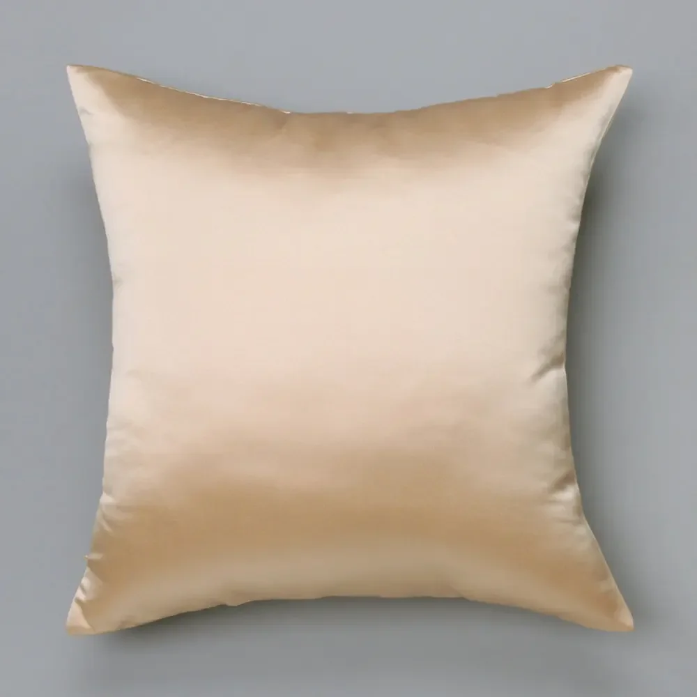 American Bedroom Sofa Pillow Cases Modern Minimalist Pillow Square 50x50 Champagne Cushion Large Living Room