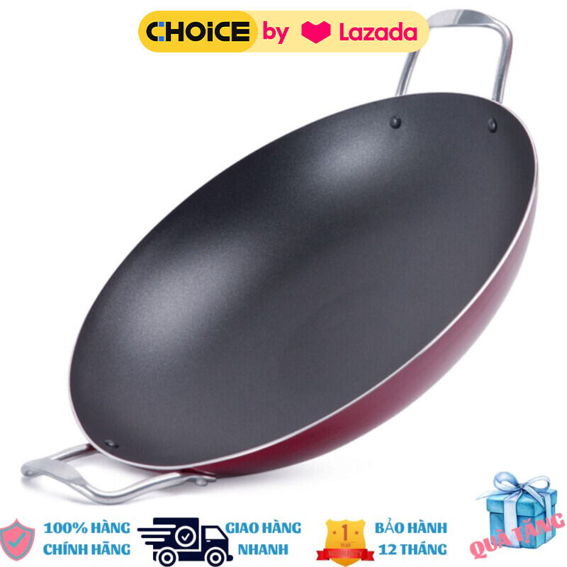 [ DÀY + CỨNG ] chảo chống dính 2 quai- Chảo chống dính AKARA Cook size to D=30CM- Chất Liệu hợp Kim Nhôm cứng cáp và dày dặn- Combo chảo 1quai và 2quai chống dính cao cấp