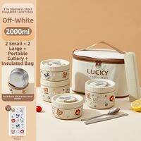 WODEBAIHUI | Stainless Steel Microwave Safe Thermal Lunch Box
