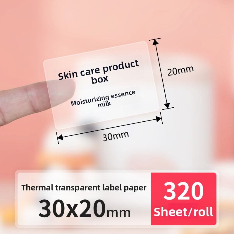 DTPrinter | Colorful Thermal Label Paper for Printing Price Tags Name Tags Home & Office Use Transparent Waterproof Tear-Resistant
