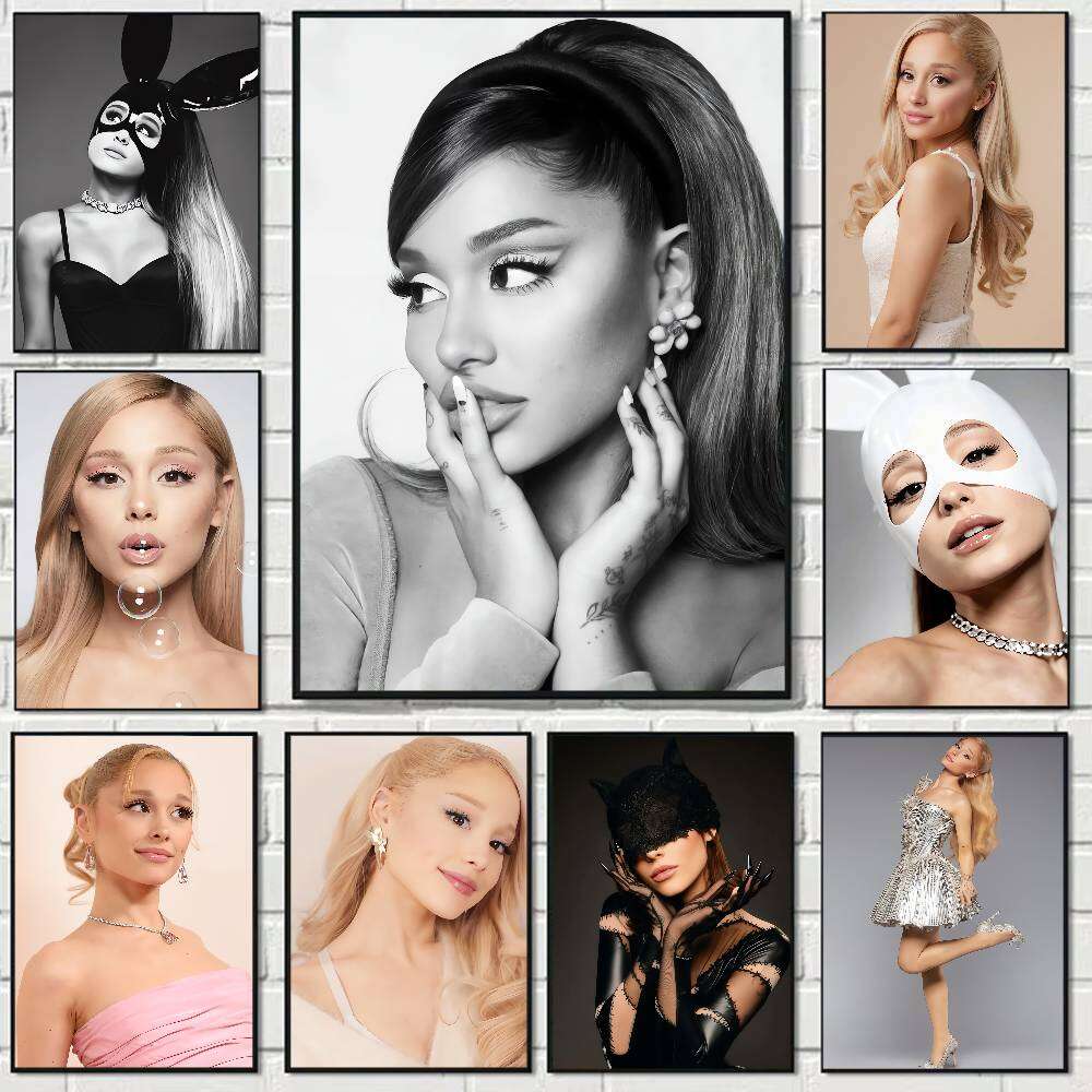 Moetch | Singer Ariana Grande Funny Cute Cartoon Posters Prints
