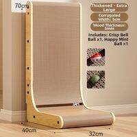 Wcat Pet |Thickened Wear-resistant L-shaped Scratch Board Cat Toy