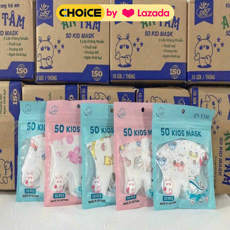 💚 HỘP 100 KHẨU TRANG 5D AN TÂM TRẺ EM