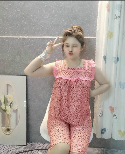 Set Đồ Bộ Lửng Lụa Bông Màu Mềm Mát Dễ Thương - 3 Size