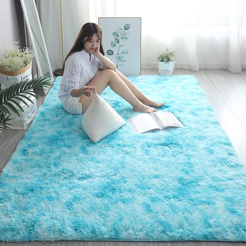 Ins Wind Long Wool Carpet Bedroom Living Room Full of Cute Room Bedside under Bed Coffee Table