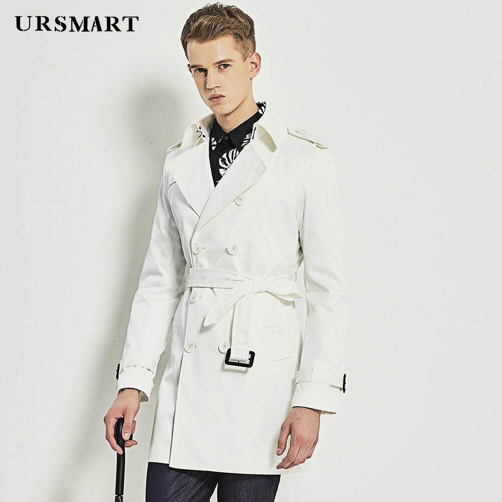 White trench 2025 coat men