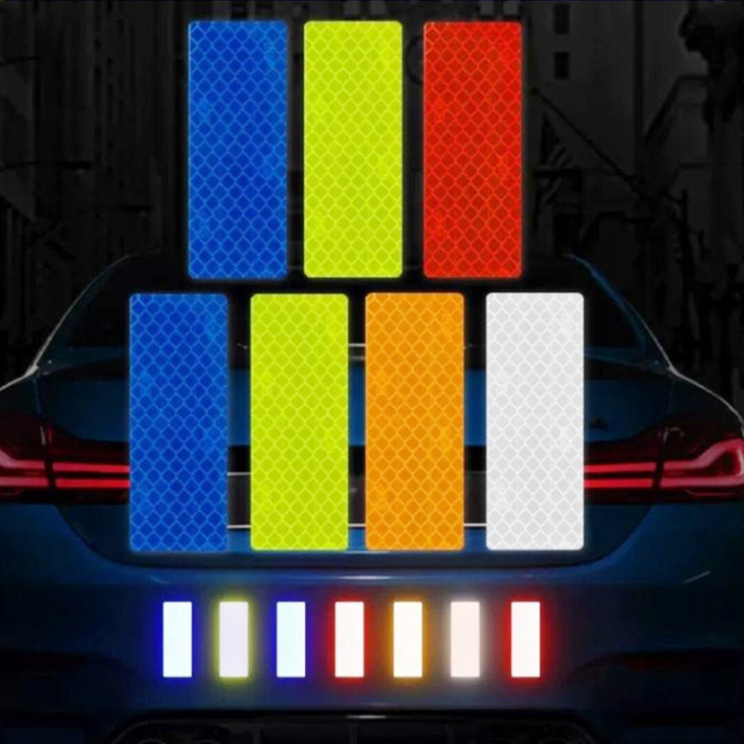 KF Stiker untuk Mobil Reflektif Isi 10 Pcs Self Adhesive | Stiker Reflektif Mobil | Stiker Mobil | COD Harga 2,600 rupiah*Gratis Ongkir