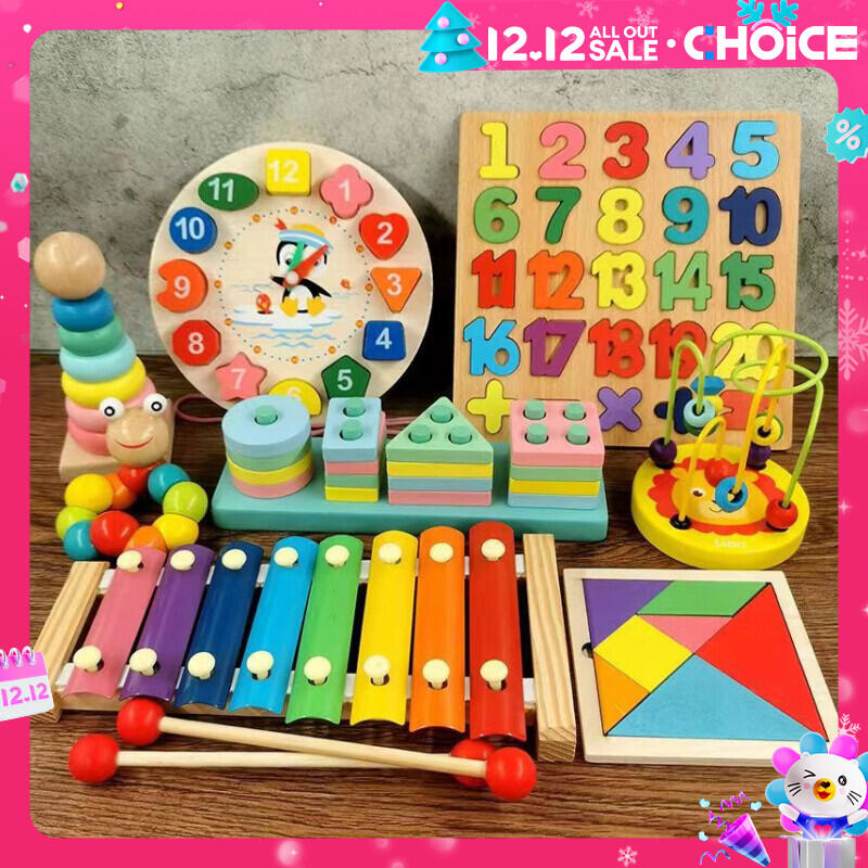 Đồ chơi gỗ thông minh Montessori cho bé, đồ chơi mầm non giúp bé phát triển trí tuệ và cảm thụ âm nhạc-đồ chơi giáo dục cho bé