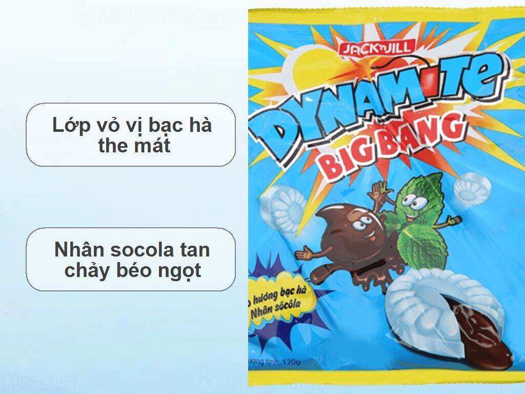 Kẹo Dynamite BigBang Vị Socola Bạc Hà - Gói 120g