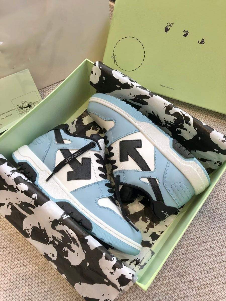 Off-White Thick-Heeled Casual Sports Shoes Unisex Fashionable Leisure Sneakers Luxury Women's Flat Footwear round Toe Mesh Inner · v10