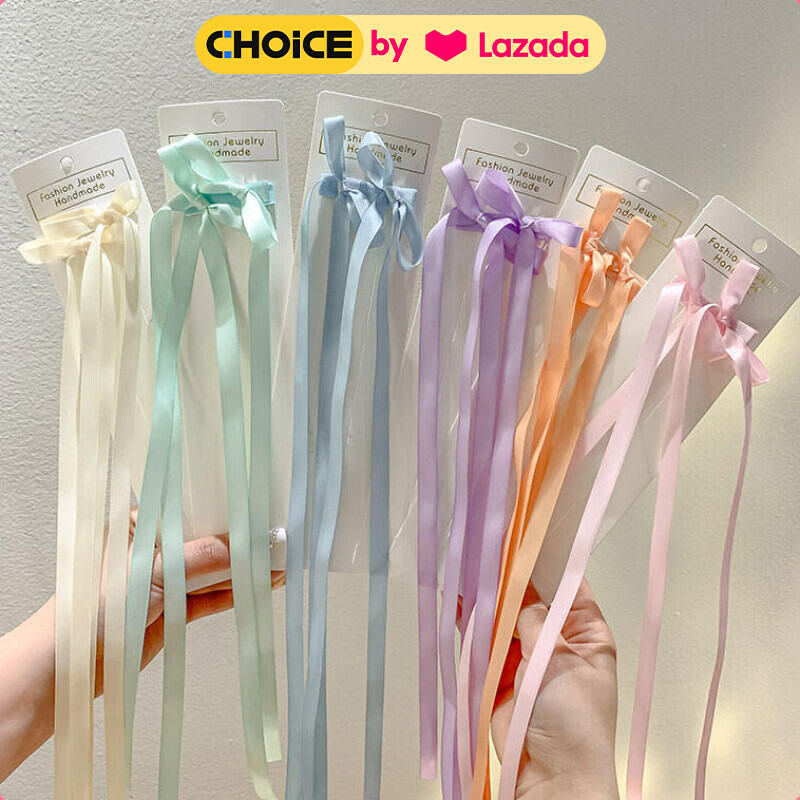 AISHG Nơ Đầm Tóc Buộc Tóc Mũ Đội Đầu Đôi Đuôi Ngựa Ruy Băng Kẹp Tóc Nữ Băng Đô Quấn Tóc Phụ Kiện Tóc