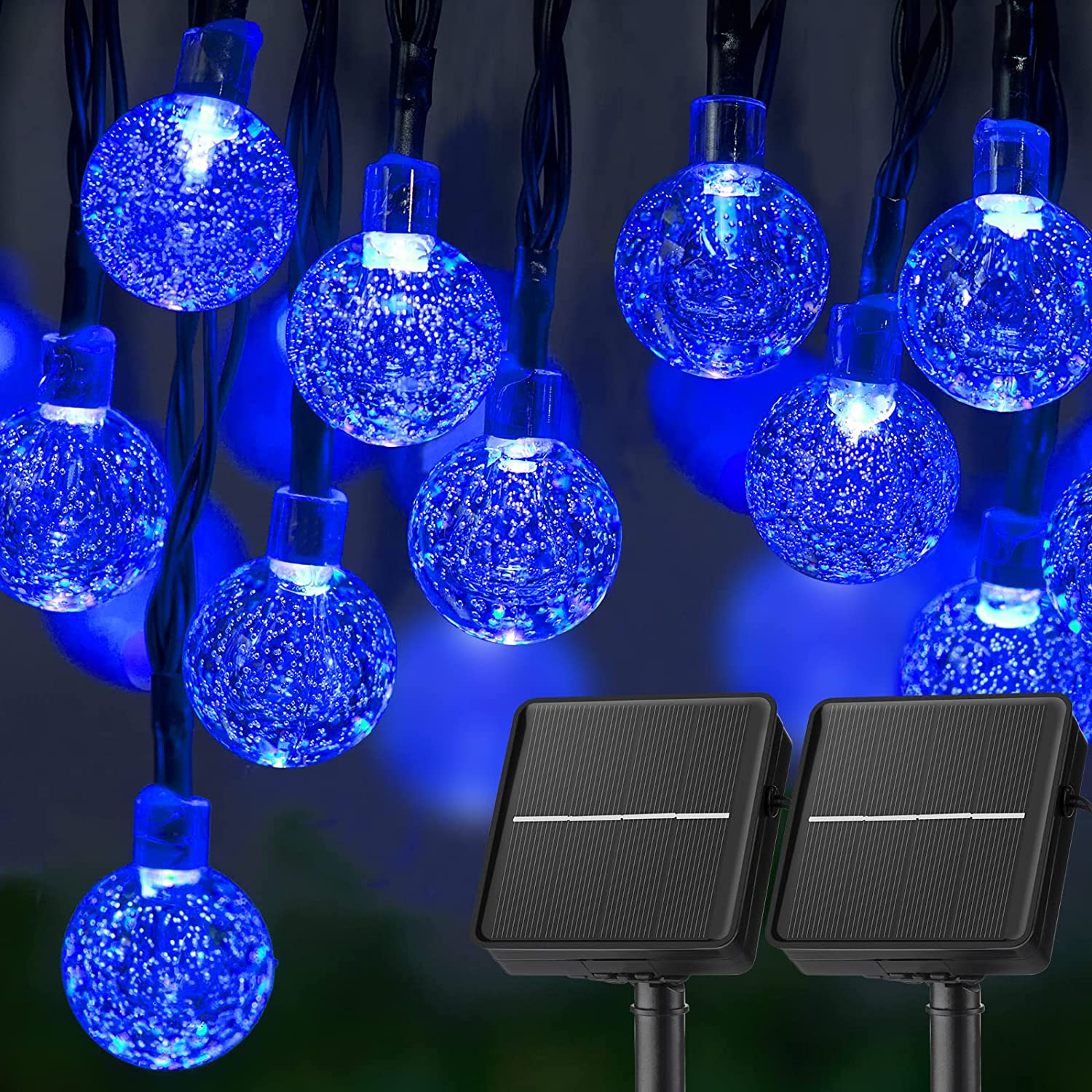Outdoor Waterproof IP65 Solar String Light with 8 Modes Waterproof for Outdoor Garden Tree Patio Party Christmas Decorations