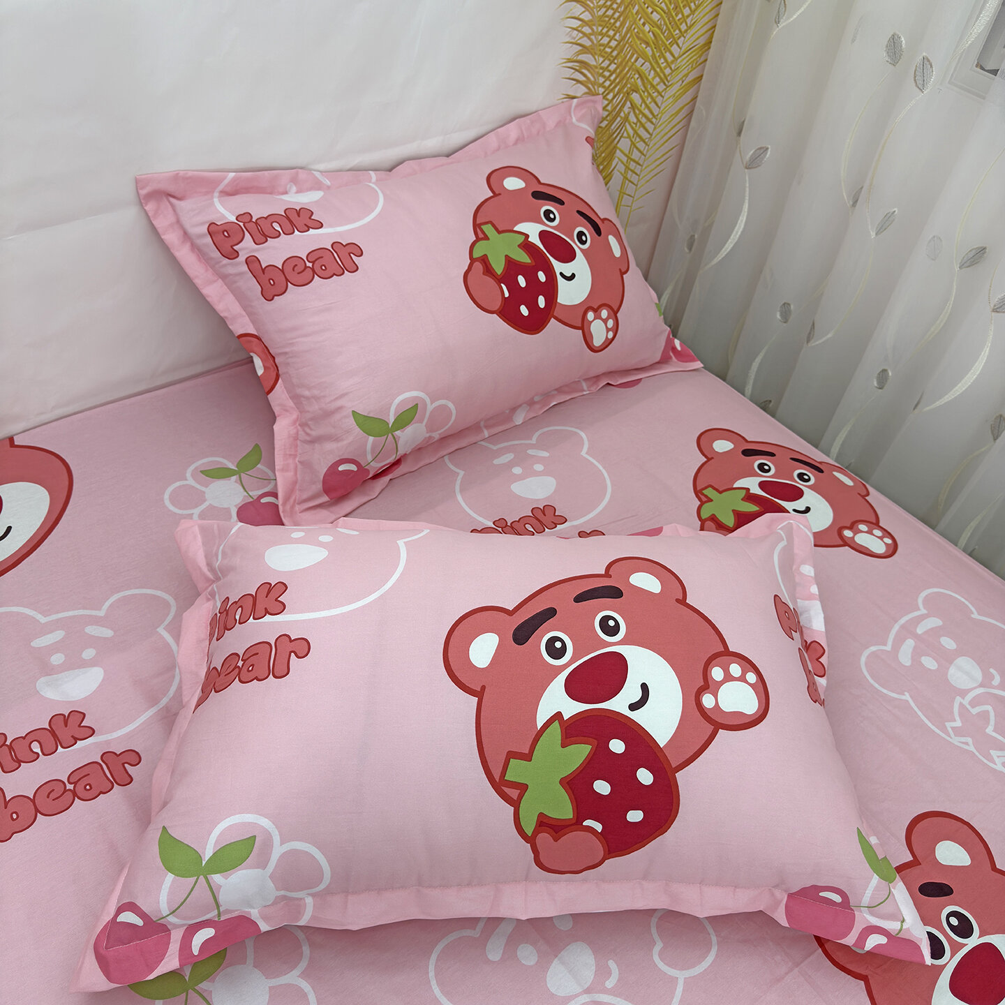 Cartoon Pure Cotton Pillowcases Large Size Adult Breathable Washable Bedding Cushion Covers Student Dormitory Pillowcase