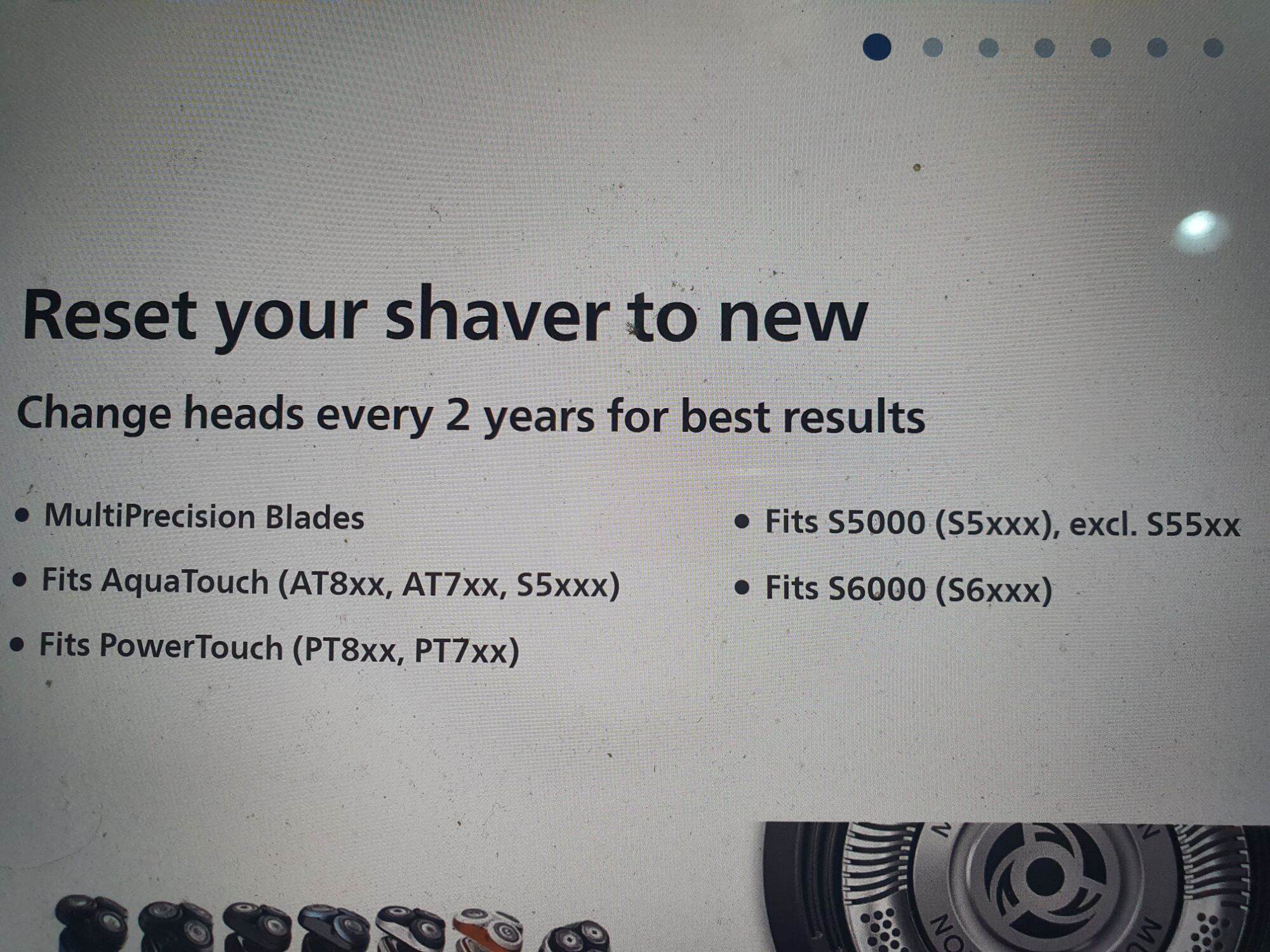 Philips Original Shaver Replacement Head SH50 / TS80 for S5050, s5070, s5420, S5051, S5083 S5xxx/PT8xx/PT7xx/AT8xx/S6xxx/AT7xx like  S5050, S5070, S5420, except S55xx. and others. SparePart (SH 50)(5841). 