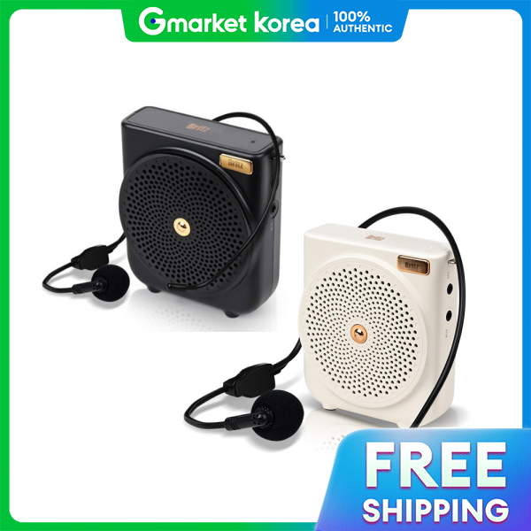 Britz | Britz Portable Headset Microphone Speaker, Wired Microphone, Mini Amplifier, for Classes, Guides,