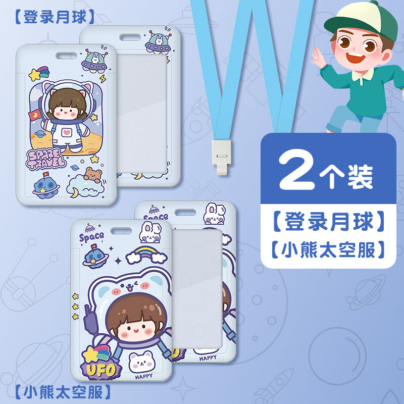 Card Holder Elementary School Student Kids Bus Meal Card AntiLost