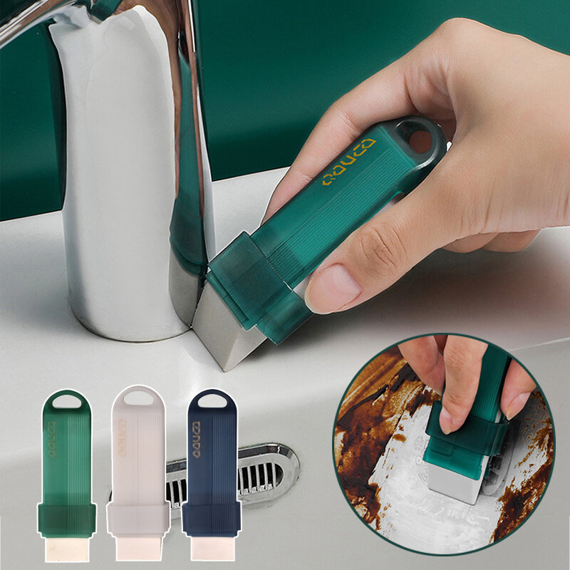 Gomma Magica Anticalcare Per Acciaio Inox - Set Da 3 Pezzi Arancioni - Pulizia Profonda Senza Graffi Per Pentole, Lavelli E Piani Cottura