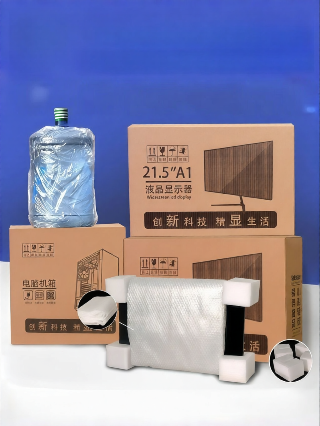 ZHIYU | Shock-resistant Computer & Monitor Packaging Box 32-42 Inches
