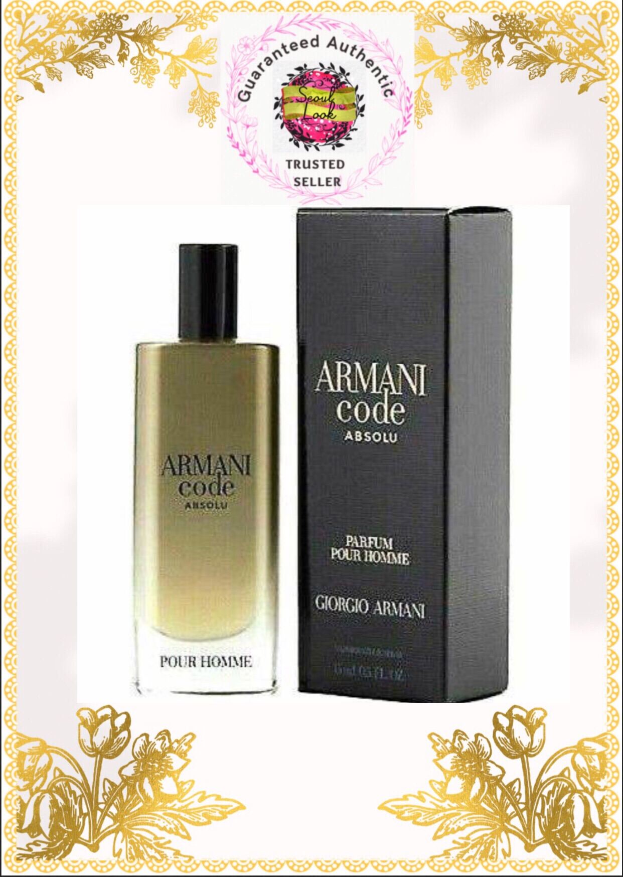 Giorgio Armani Code Absolu Parfum Pour Homme EDP 15ml 110ml for