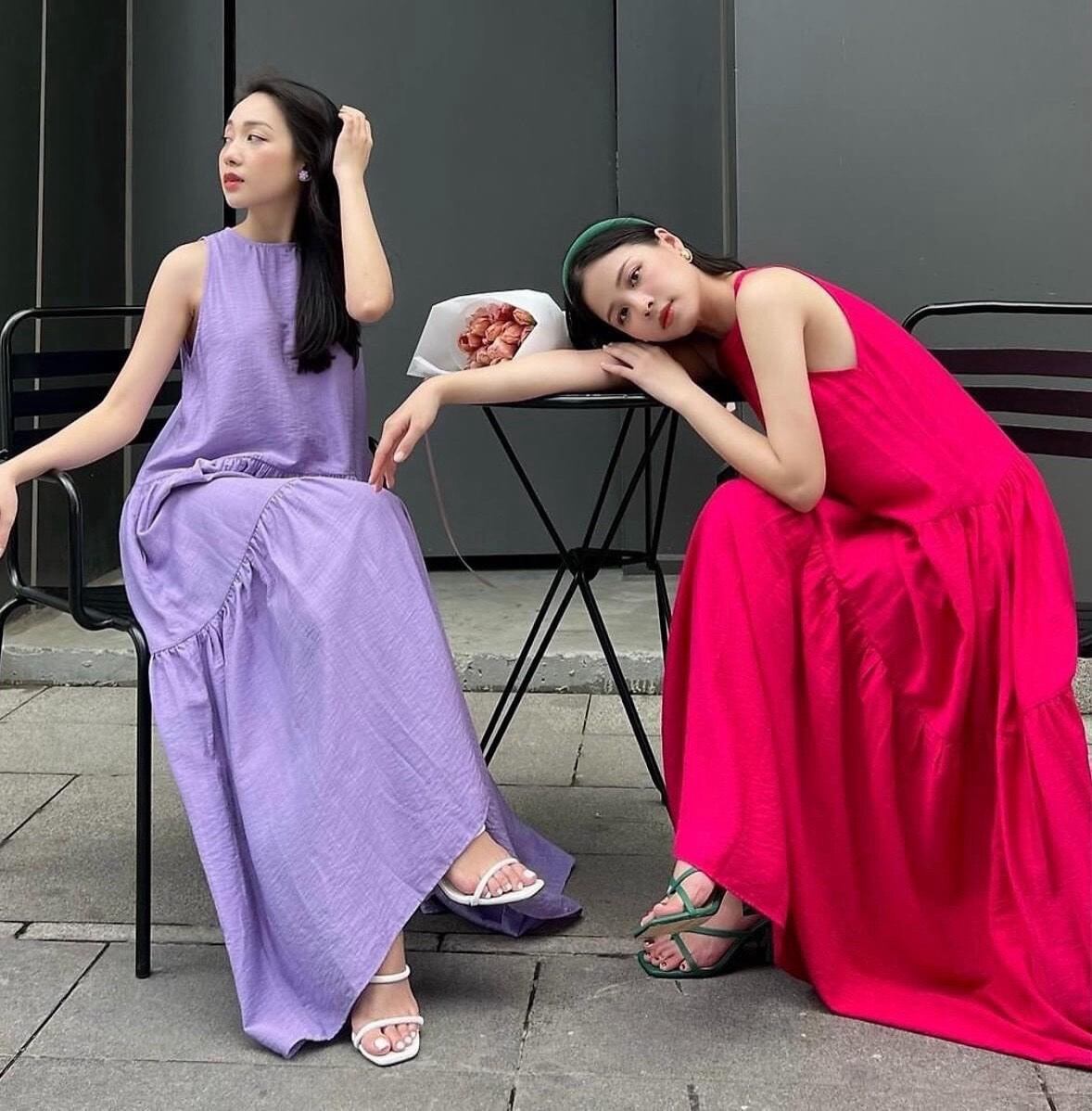 ĐẦM MAXI CHẤT ĐŨI TƠ SIÊU MÁT FREESIZE DƯỚI 65KG