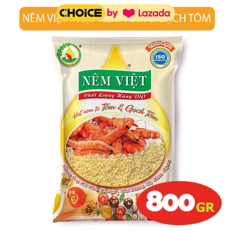 Hạt Nêm Việt Tôm và Gạch Tôm gói lớn 800gr