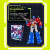 AULDEY | Transformers AAE Series Clear Optimus Actionable Model Toy