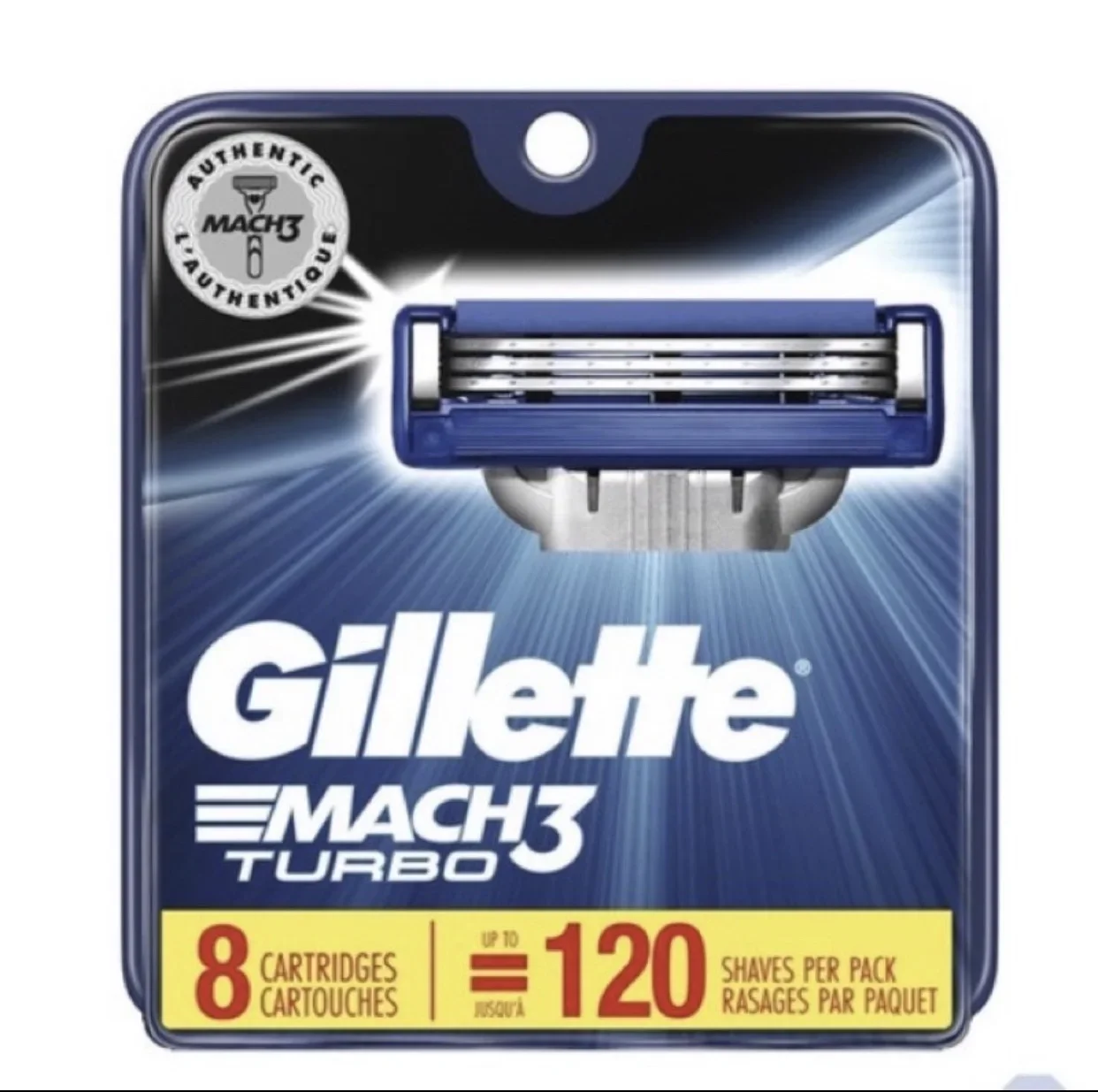 Gillette Mach 3 Turbo (Pack of 8)