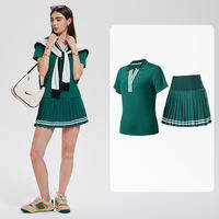 COSLEAF | Summer Leisure Womens Sports Set For Badminton Fitness Running