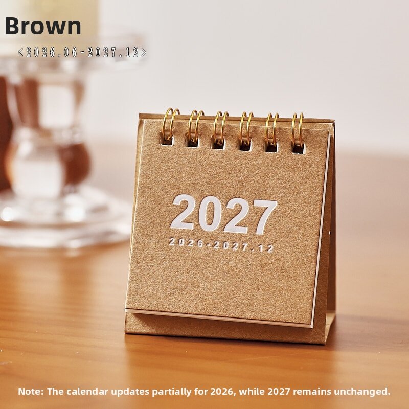 ZAOMO | Vintage Portable 2027 Mini Desk Calendar
