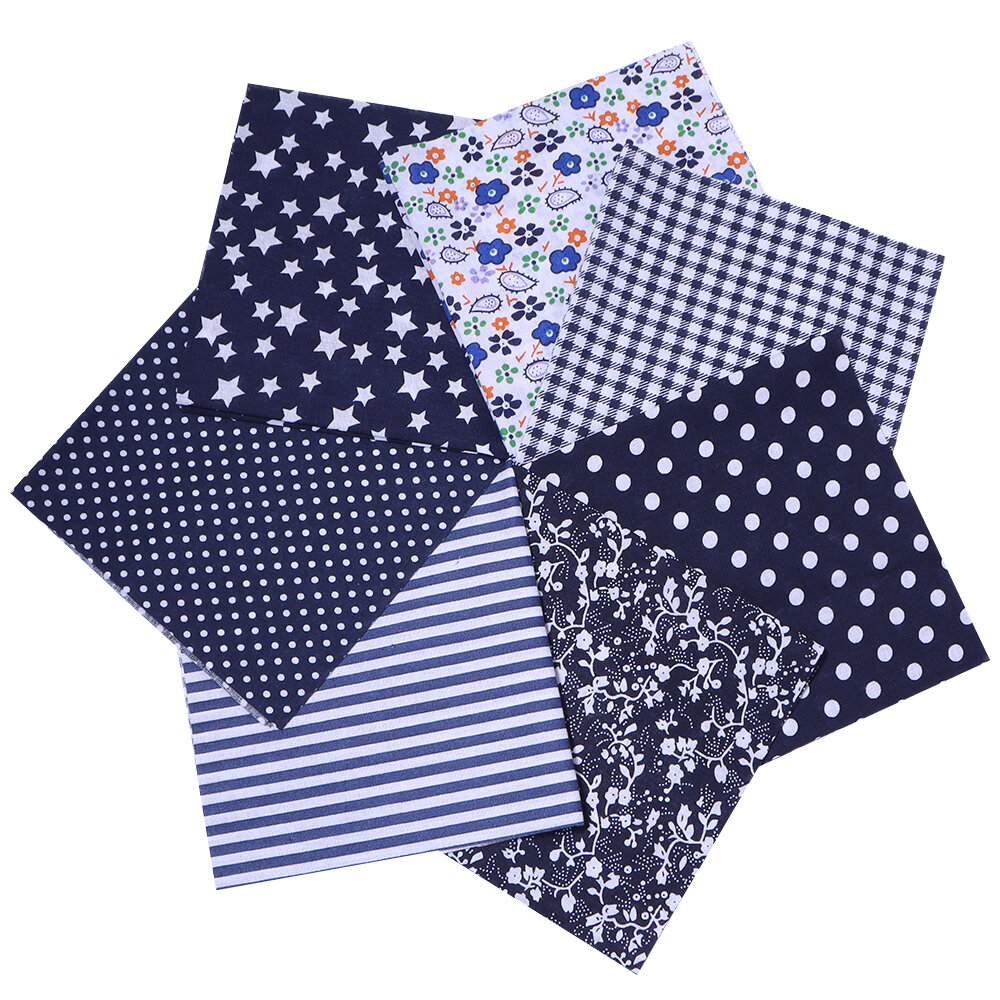 7pcs/lot 25mm 7Colors Square Patchwork Cotton Fabric Plain Weave Fabric For Jewelry Making DIY Handcrafts Sewing Supplies