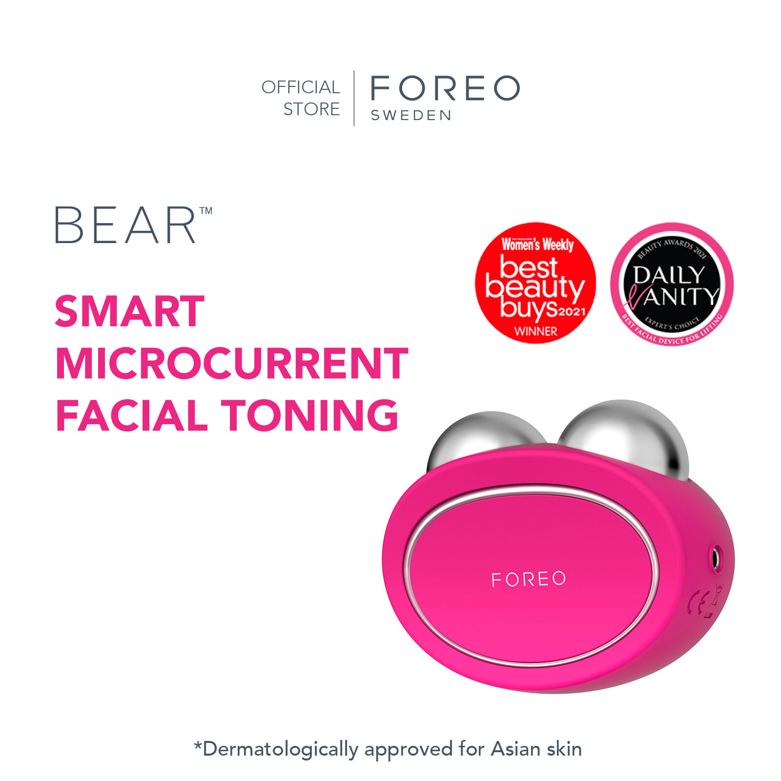 Sculpting face with FOREO BEAR 