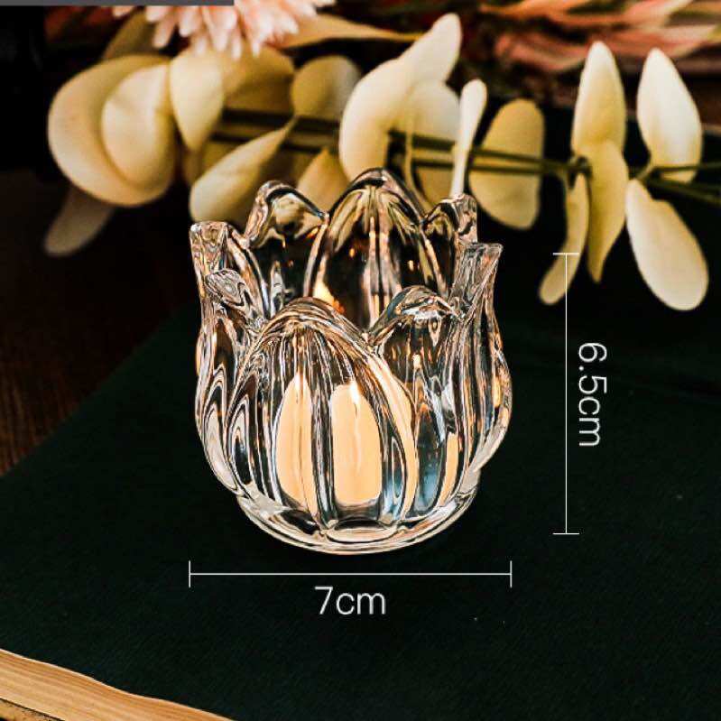Elegant Classic Tulip Flower Shaped Candlestick Tealight Candle Holder Home Party Decoration