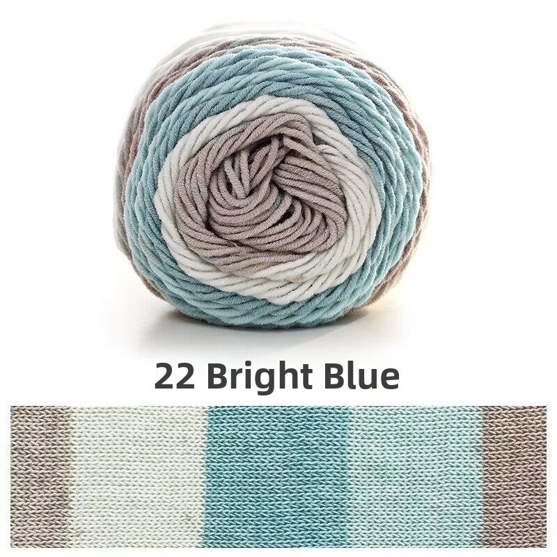 Rainbow Cotton Yarn Ball for Handmade Knitting Cake Ball Wool Ball DIY Crafts Home Sewing Blanket Scarf Pillow Decoration