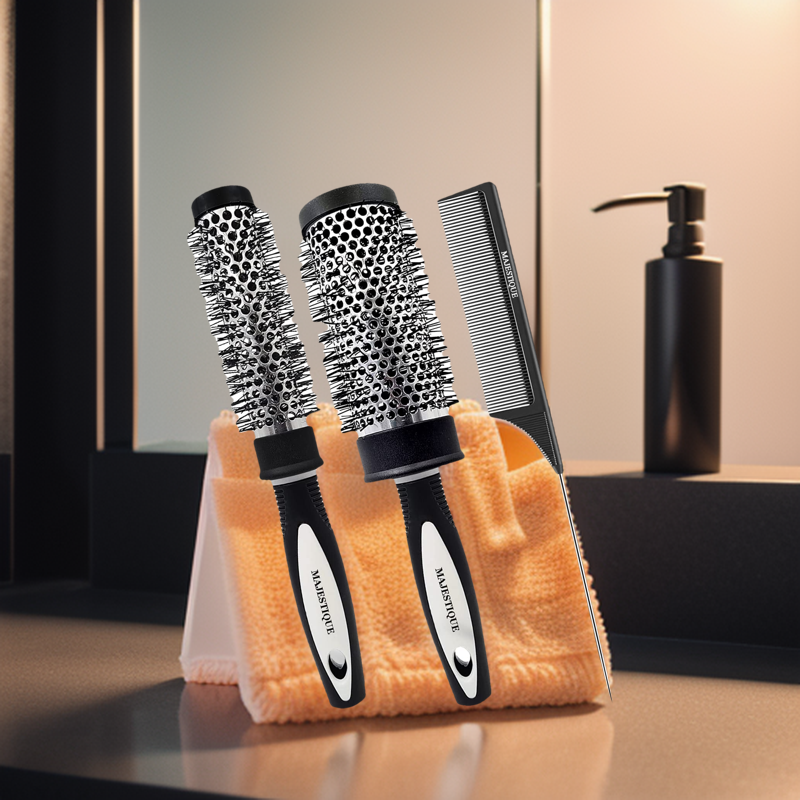 Professional Round Brush Set for Blow Drying Curling Round Brush Set for Blow Drying Curling Round Hair Brush Set for Woman Curly and Straight Salon Hair Styling Daraz.pk