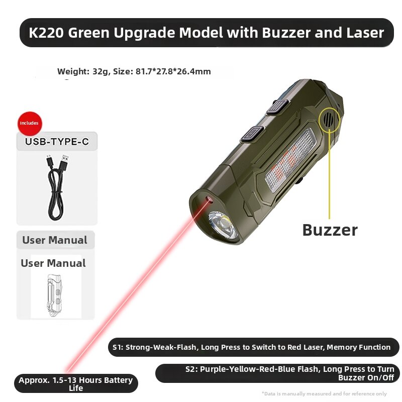 cavalry | Outdoor long-range tri-color strobe flashlight