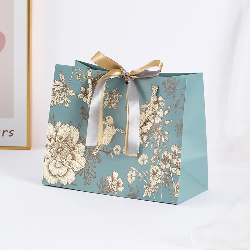 New Mid-Autumn Festival Gift Bags Handheld Paper Bags Holiday Gift Packaging Bags Clothing Bags Candy Bags Ceremony Bags