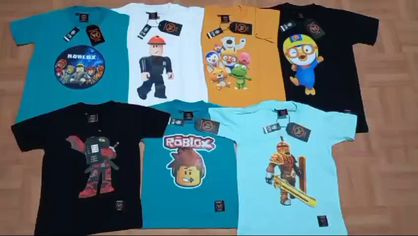Kaos distro anak laki laki usia 5-6 tahun bahan cotton 30s / Kaos kids motif roblox