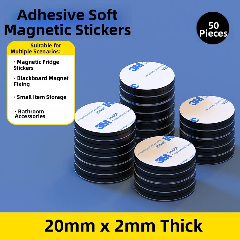 Strong Adhesion Magnetic Strip Soft Magnets Dual-sided With Adhesive
